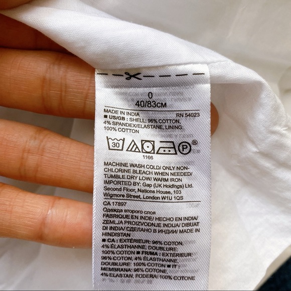 🐚 BANANA REPUBLIC WHITE BOW COTTON MINI DRESS! - Picture 10 of 12